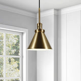 Hudson & Canal Zeno Brass metal finish Pendant Lamp