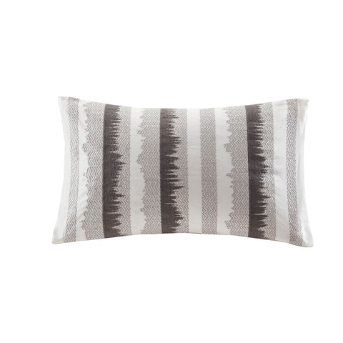 INK+IVY Chet Embroidered Cotton Oblong Pillow Oblong