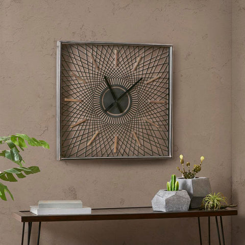 INK+IVY Hastings Metal Wall Clock With Glass