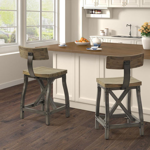 INK+IVY Lancaster Counter Stool with Back