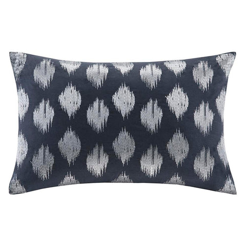 INK+IVY Nadia Dot Embroidered Oblong Pillow 12x18"