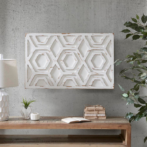 INK+IVY Ralston Wooden Wall Art with Pattern