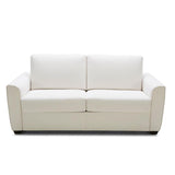 J&M Furniture Alpine Sofa Bed in White Fabric
