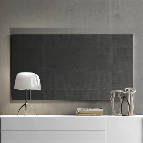 J&M Furniture Amora Mirror in White Lacquer & Chrome