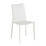 J&M Furniture C031B J&M White Dining Chair