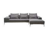 J&M Furniture Christian Modern Sectional in Right Hand Facing in Grey