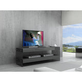 J&M Furniture Cloud Mini TV Base in Grey High Gloss