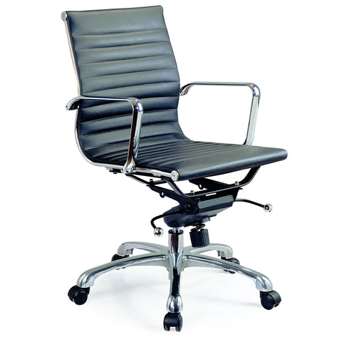 J&M Furniture Comfy Low Back Black Office Chair