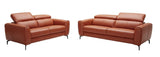J&M Furniture Cooper Sofa in Pumpkin