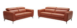 J&M Furniture Cooper Sofa in Pumpkin