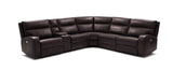 J&M Furniture Cozy Motion Sectional In Chocolate in Chocolate