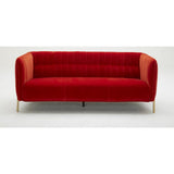 J&M Furniture Deco Sofa in Pumpkin Fabric