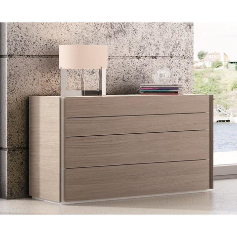 J&M Furniture Evora Dresser in Wenge & Light Grey Accents