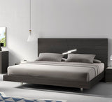 J&M Furniture Faro 5 Piece Platform Bedroom Set in Wenge