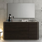 J&M Furniture Faro Dresser w/ Mirror in Wenge