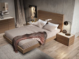 J&M Furniture Faro Platform Bed in Walnut