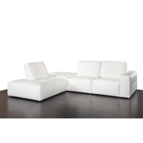 J&M Furniture Ibiza LAF 1585 in White Leather