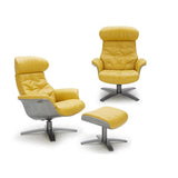 J&M Karma 2 Piece Mustard Chair And Ottoman Set