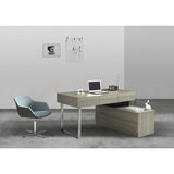 J&M Furniture LP KD12 Office Desk in Grey