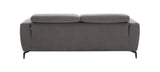 J&M Furniture Lorenzo Sofa in Grey Fabric
