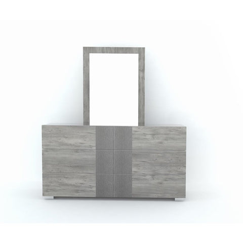 J&M Furniture Luccia Dresser w/Mirror in Grey