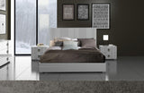 J&M Furniture Mika Platform Bed in White