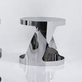 J&M Furniture Modern 931 3 Piece Coffee Table Set in Glass & Steel