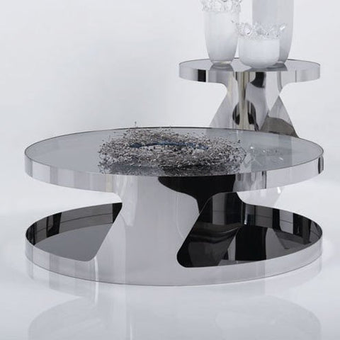 J&M Furniture Modern Coffee Table 931 in Glass & Steel