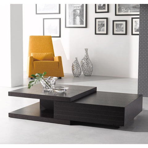 J&M Furniture Modern Coffee Table HK 19 in Dark Oak