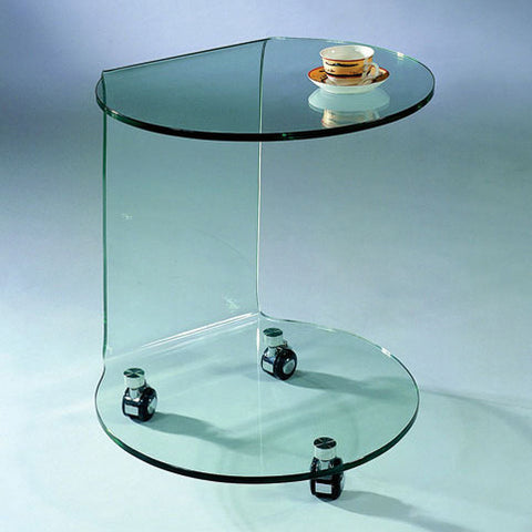 J&M Furniture Modern End Table C032 in Glass