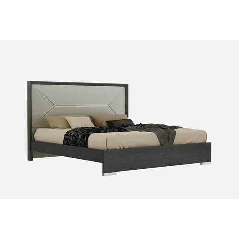J&M Furniture Monte Leone King Platform Bed in Grey