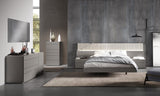 J&M Furniture Porto Dresser w/Mirror in Grey