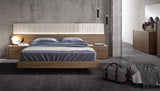 J&M Furniture Porto Platform Bed in Walnut