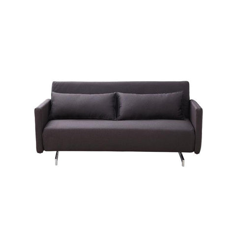 J&M Premium Sofa Bed Jk042-3i In Brown Leatherette