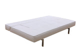 J&M Furniture Premium Sofa Bed K18 in White Leather