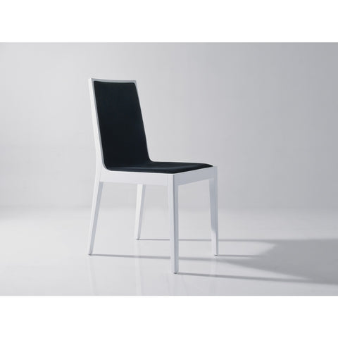 J&M Furniture Star Dining Chair in White & Black