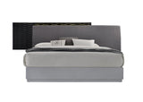 J&M Furniture Tribeca Platform Bed in Black & Grey