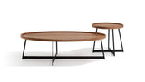 J&M Furniture Uptown Coffee Table in Walnut & Black