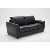 J&M Furniture Ventura Sofa Bed in Black Leather