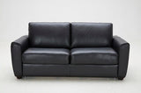 J&M Furniture Ventura Sofa Bed in Black Leather