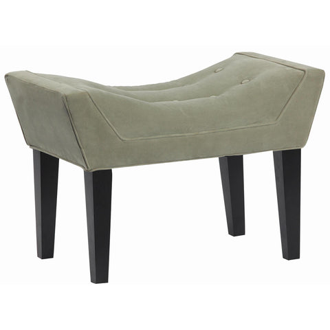 Leffler Maddie Button Tufted Single Bench in Portsmouth Loden