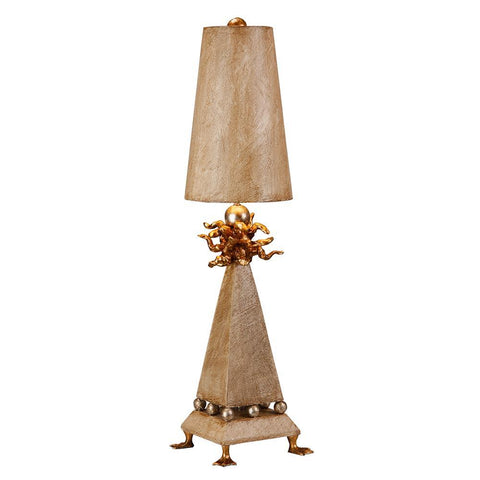 Lucas & McKearn Leda Table Lamp in a Weathered Brown Finish