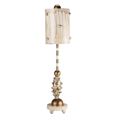 Lucas & McKearn Lucas McKearn Pome Creamy Gold and Silver Accent Table Lamp