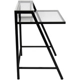 Lumisource 2-Tier Desk In Black And Clear