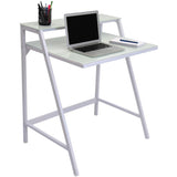 Lumisource 2-Tier Desk In White