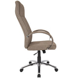 Lumisource Ambassador Contemporary Office Chair in Brown Fabric