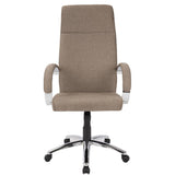 Lumisource Ambassador Contemporary Office Chair in Brown Fabric