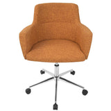 Lumisource Andrew Contemporary Adjustable Office Chair in Orange