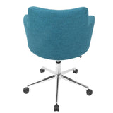 Lumisource Andrew Contemporary Adjustable Office Chair in Teal