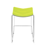 Lumisource Arrow Contemporary Counter Stool in Lime Green - Set of 2